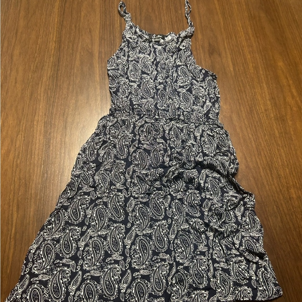 5th & Love Black and White Halter Sundress